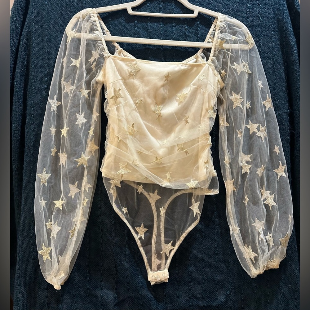 Le Lis Cream Bodysuit
